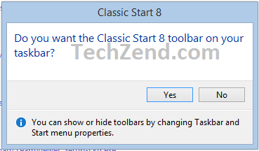 Get Classic Start 8 Toolbar for Windows 8.1