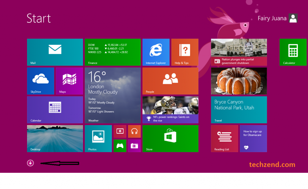 Start Screen in Windows 8.1