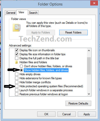 Show Hidden Files and Folders (Control Panel Method 1-3Final)