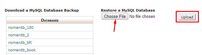 Restore Database File